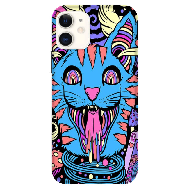 Cat Psychedelic Art - Hard Cases For iPhone Models