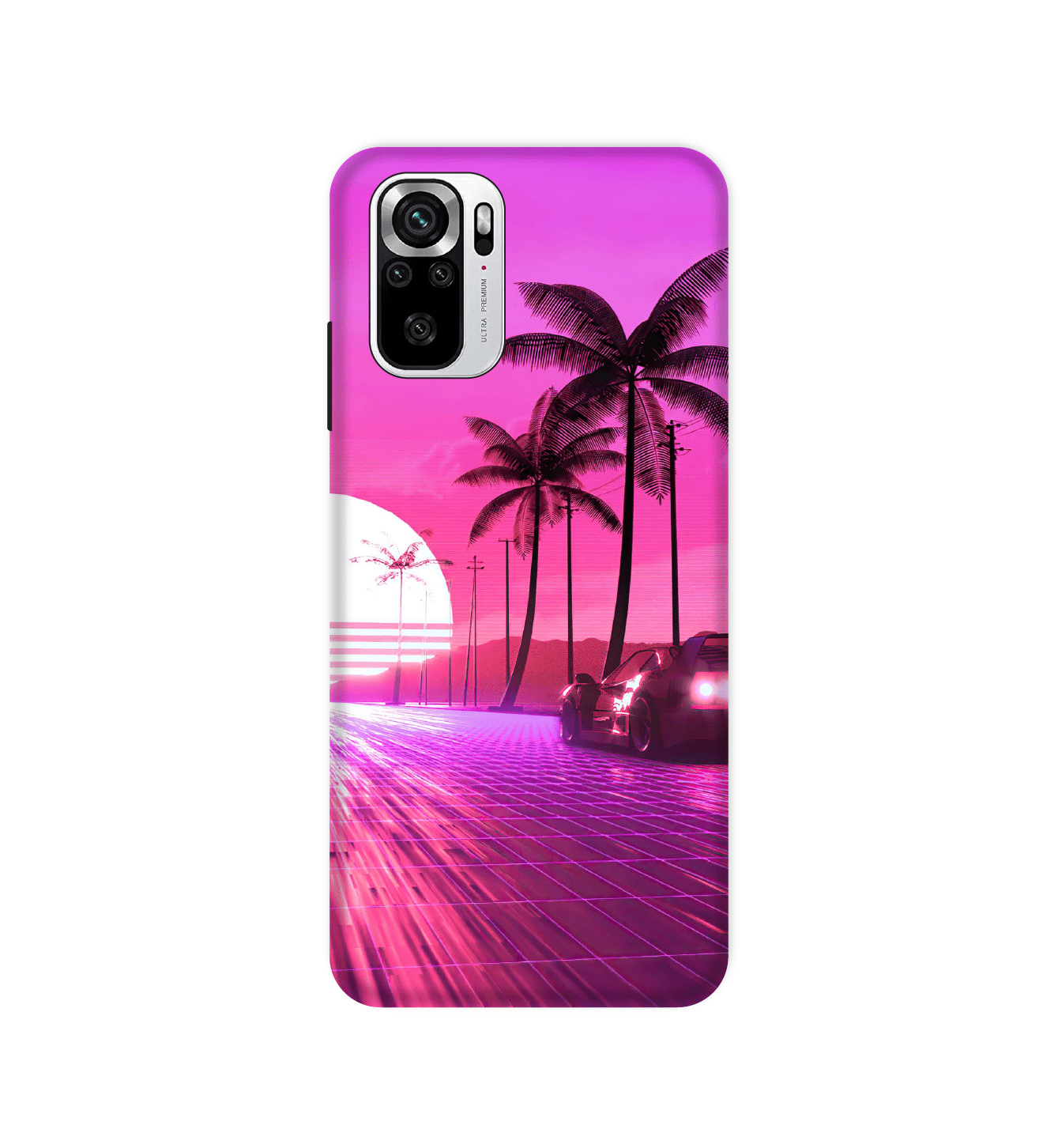 Retro Beach Synthwave -Hard Cases For Redmi Models
