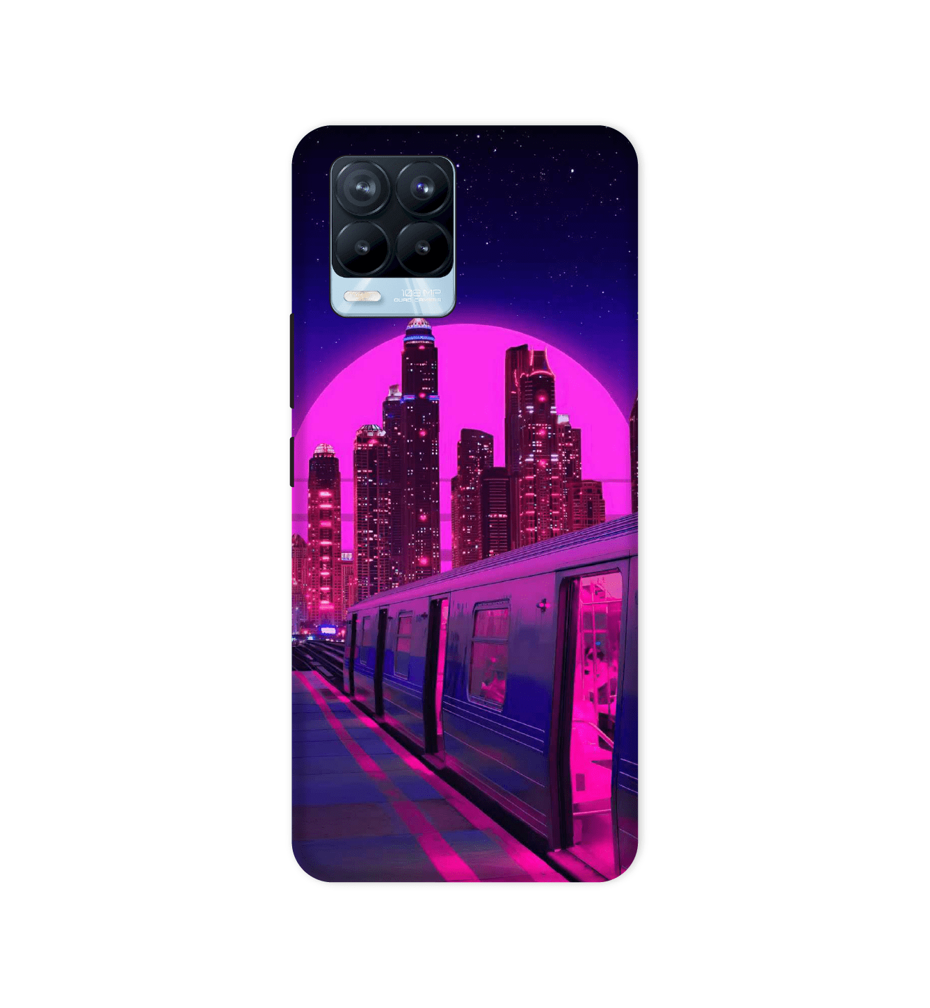 Neon City Synthwave  - Hard Cases For Realme Models