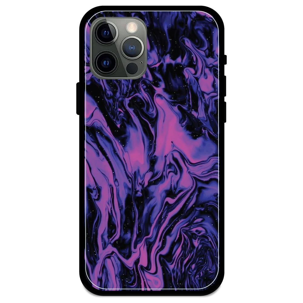 Purple Swirl - Armor Case For Apple iPhone Models 12 Pro Max