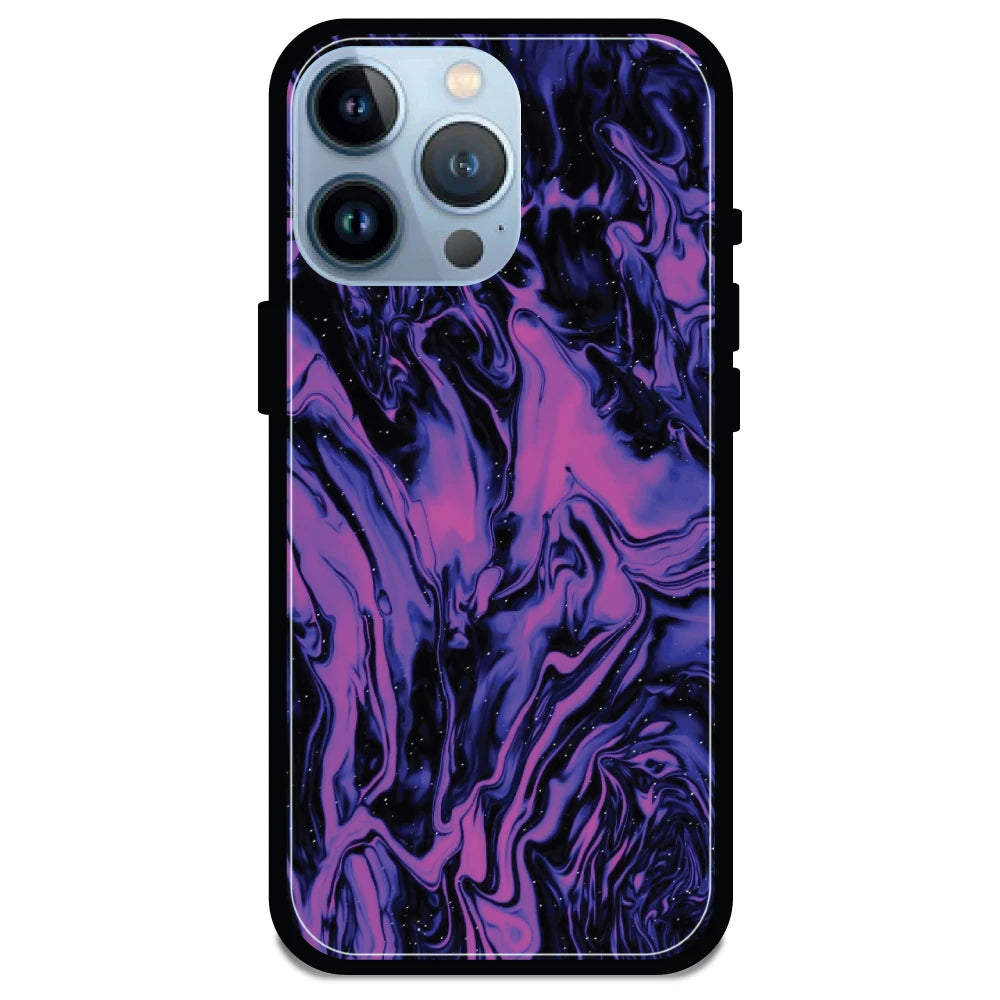 Purple Swirl - Armor Case For Apple iPhone Models 13 Pro Max