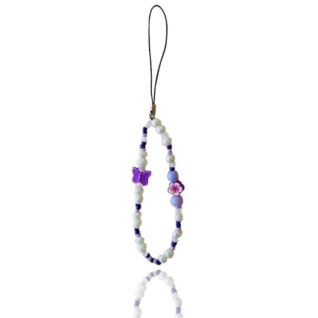 Purple Crystal - Phone Charm