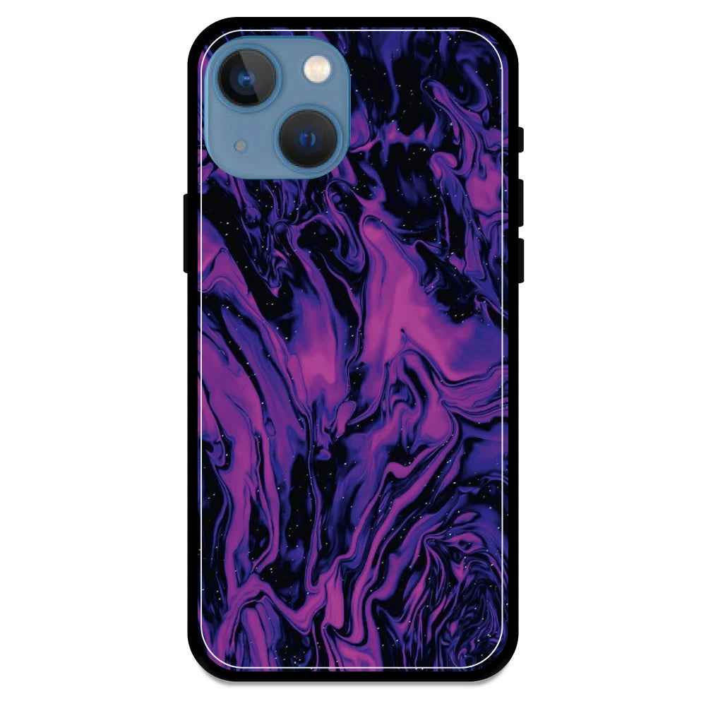 Purple Swirl - Armor Case For Apple iPhone Models 13 mini