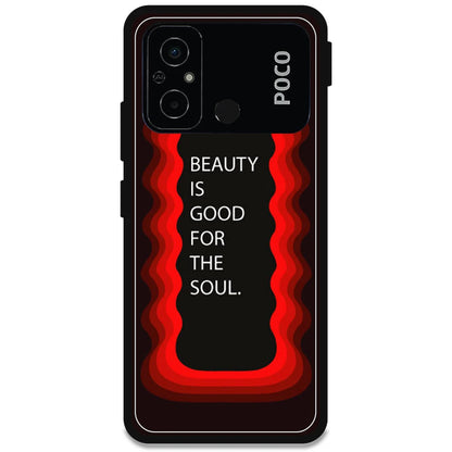'Beauty Is Good For The Soul' - Armor Case For Poco Models Poco C55