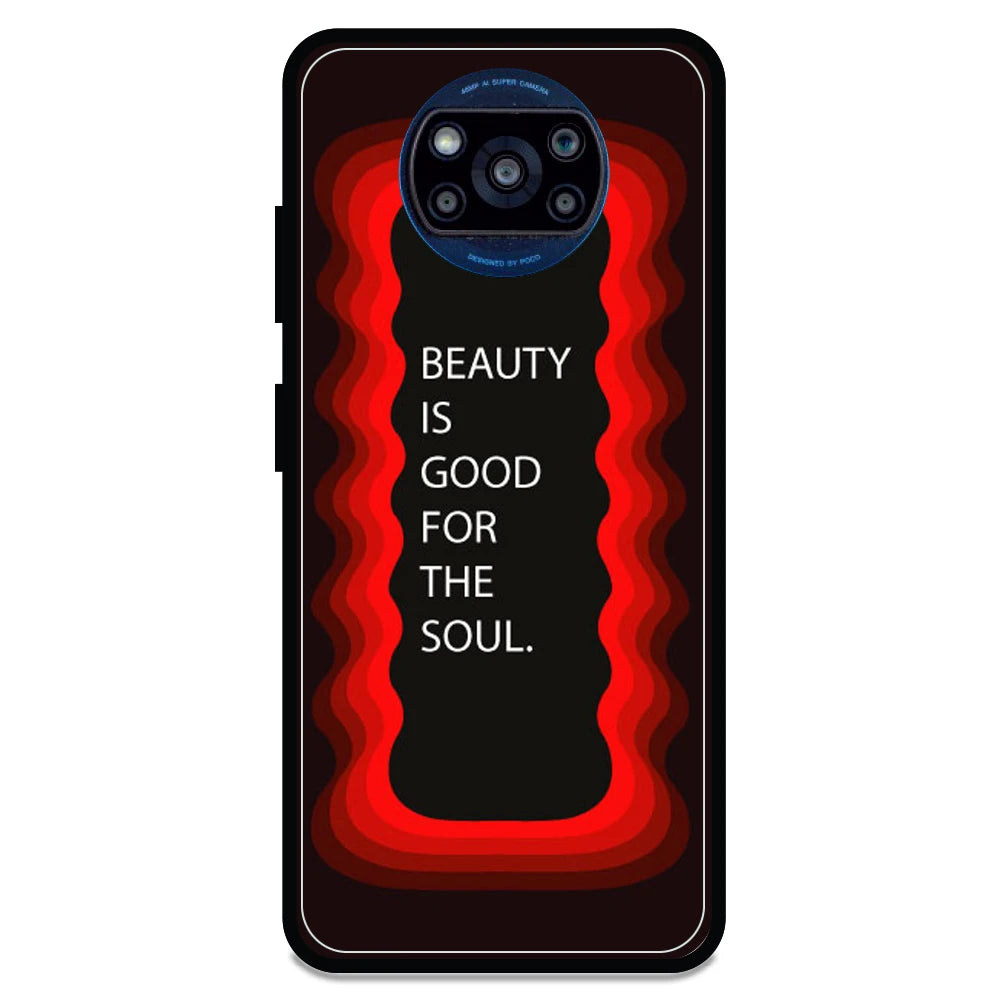 'Beauty Is Good For The Soul' - Armor Case For Poco Models Poco X3 Pro