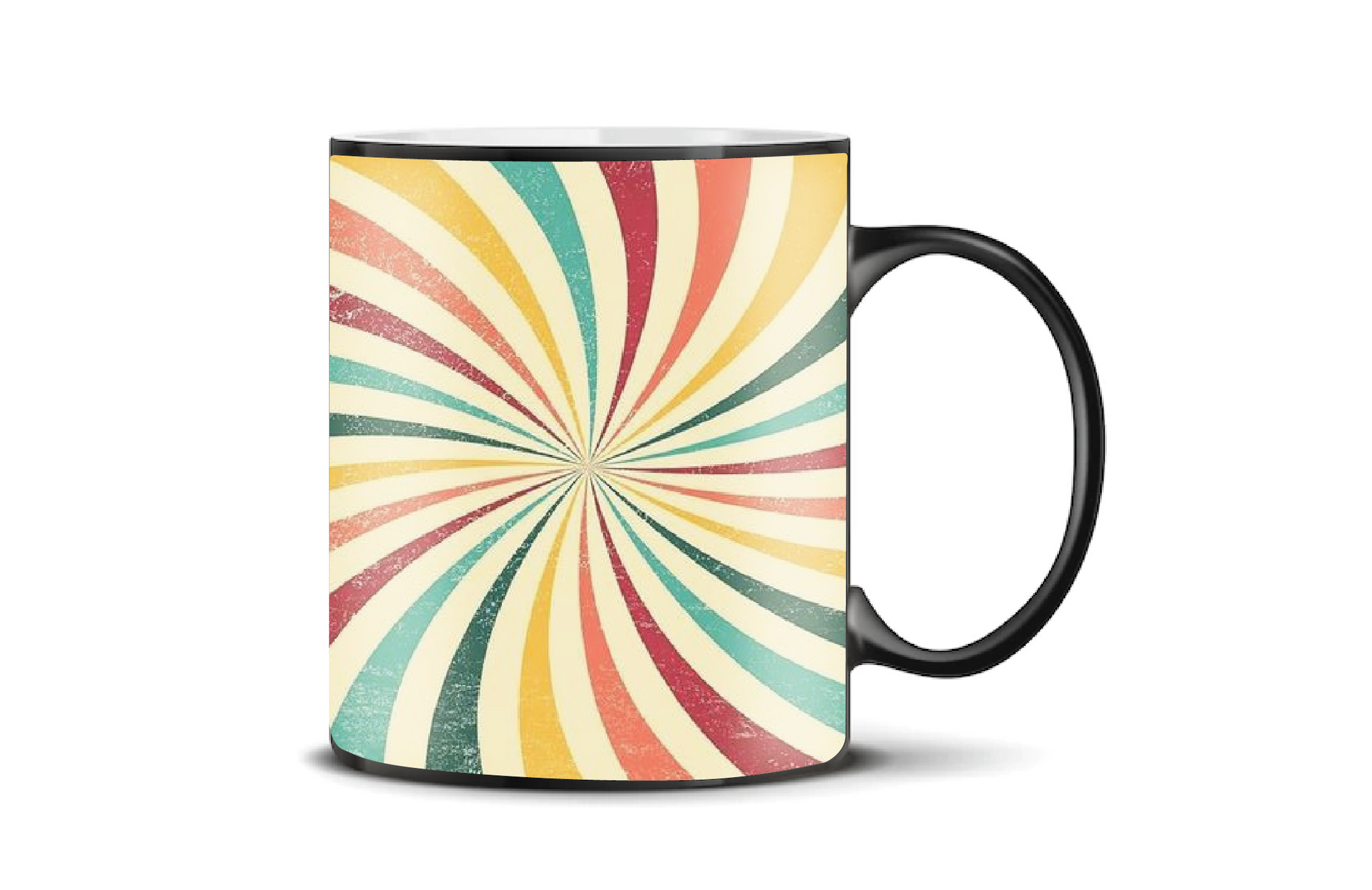 Rainbow Spiral - Mug black