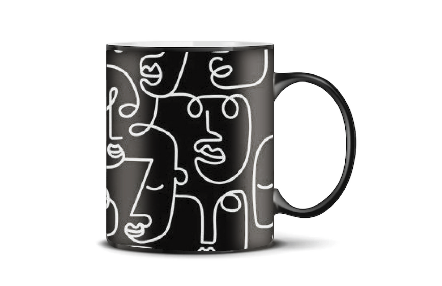 Faces Minimal Art - Mug black