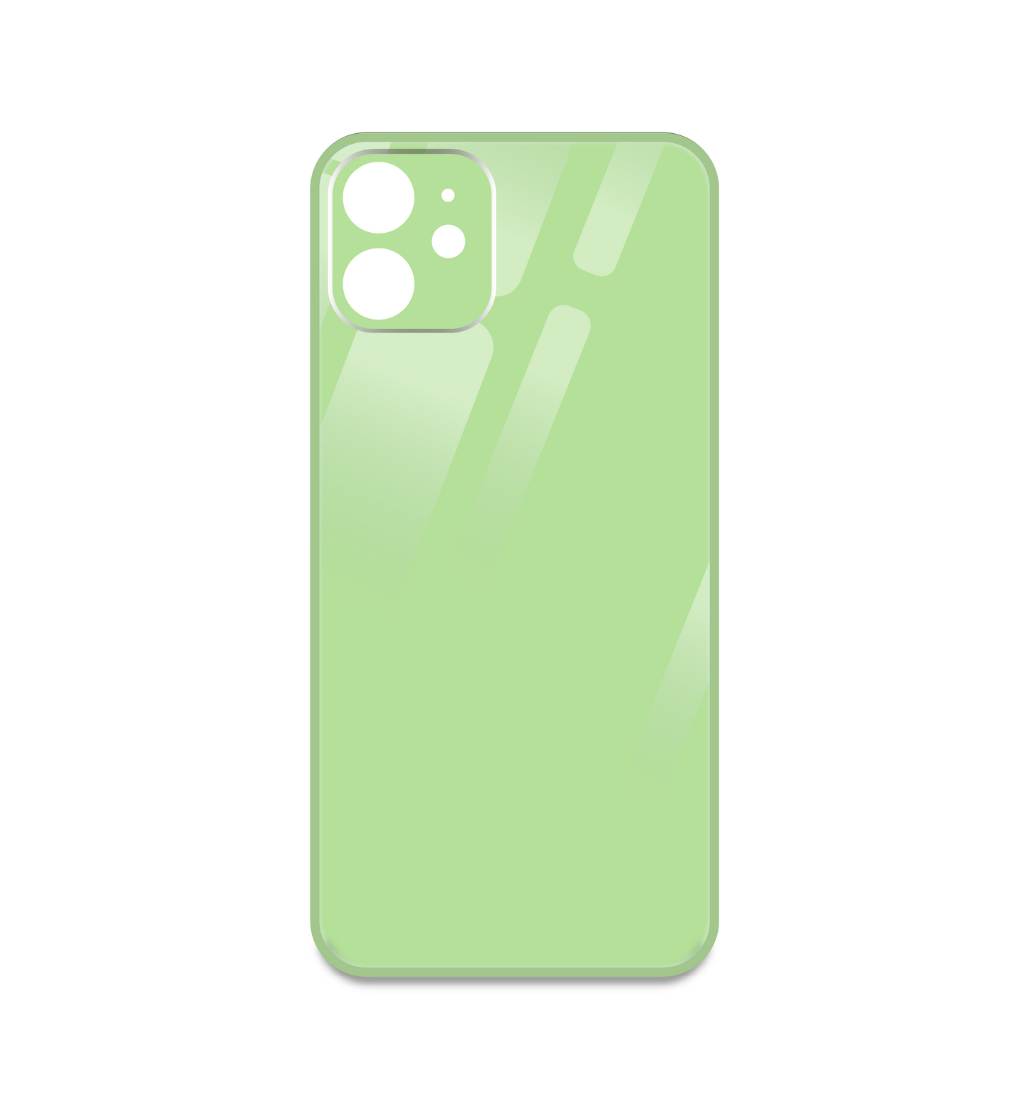 Pastel Green Glass Silicone Case