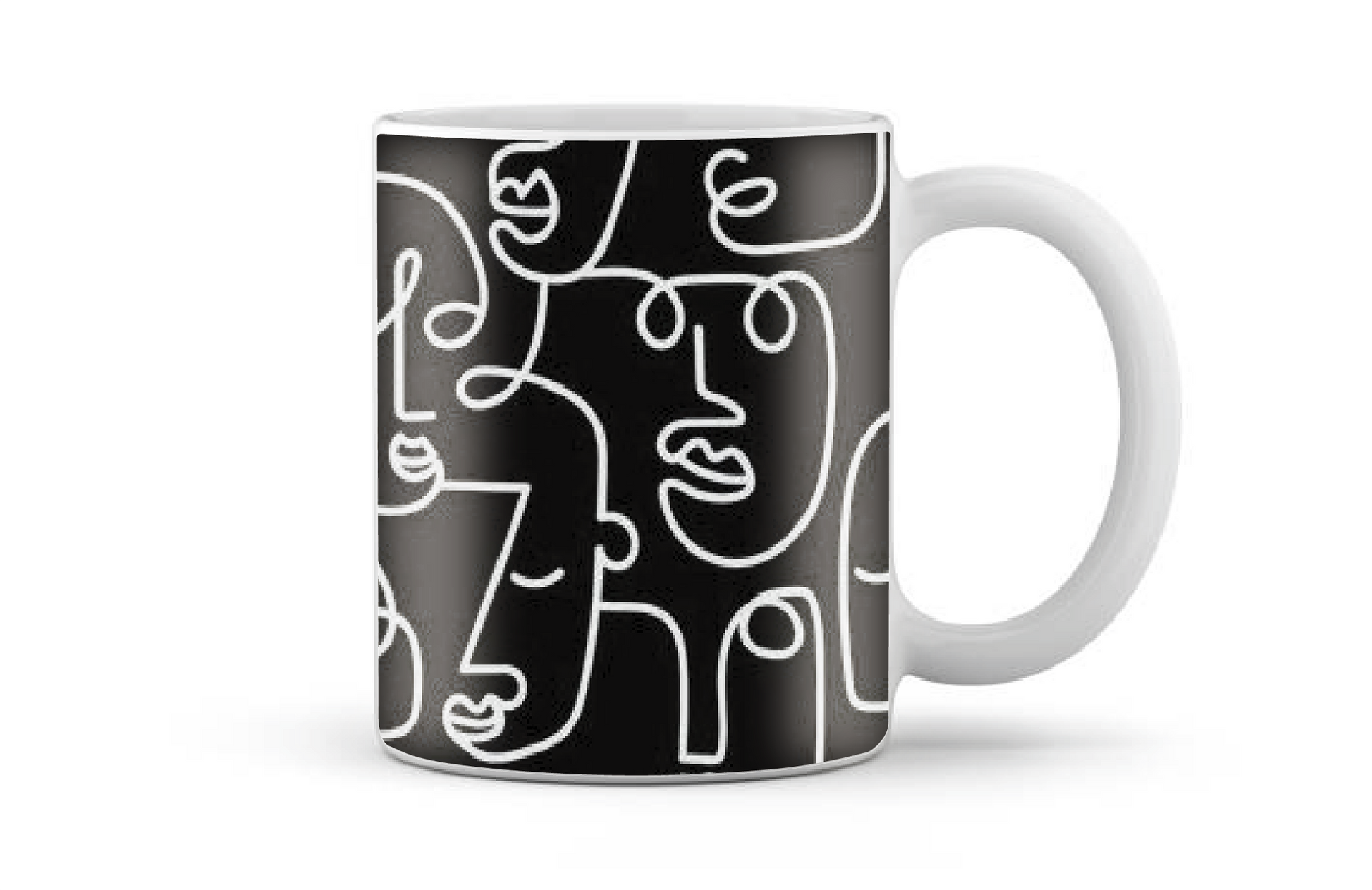 Faces Minimal Art - Mug WHITE