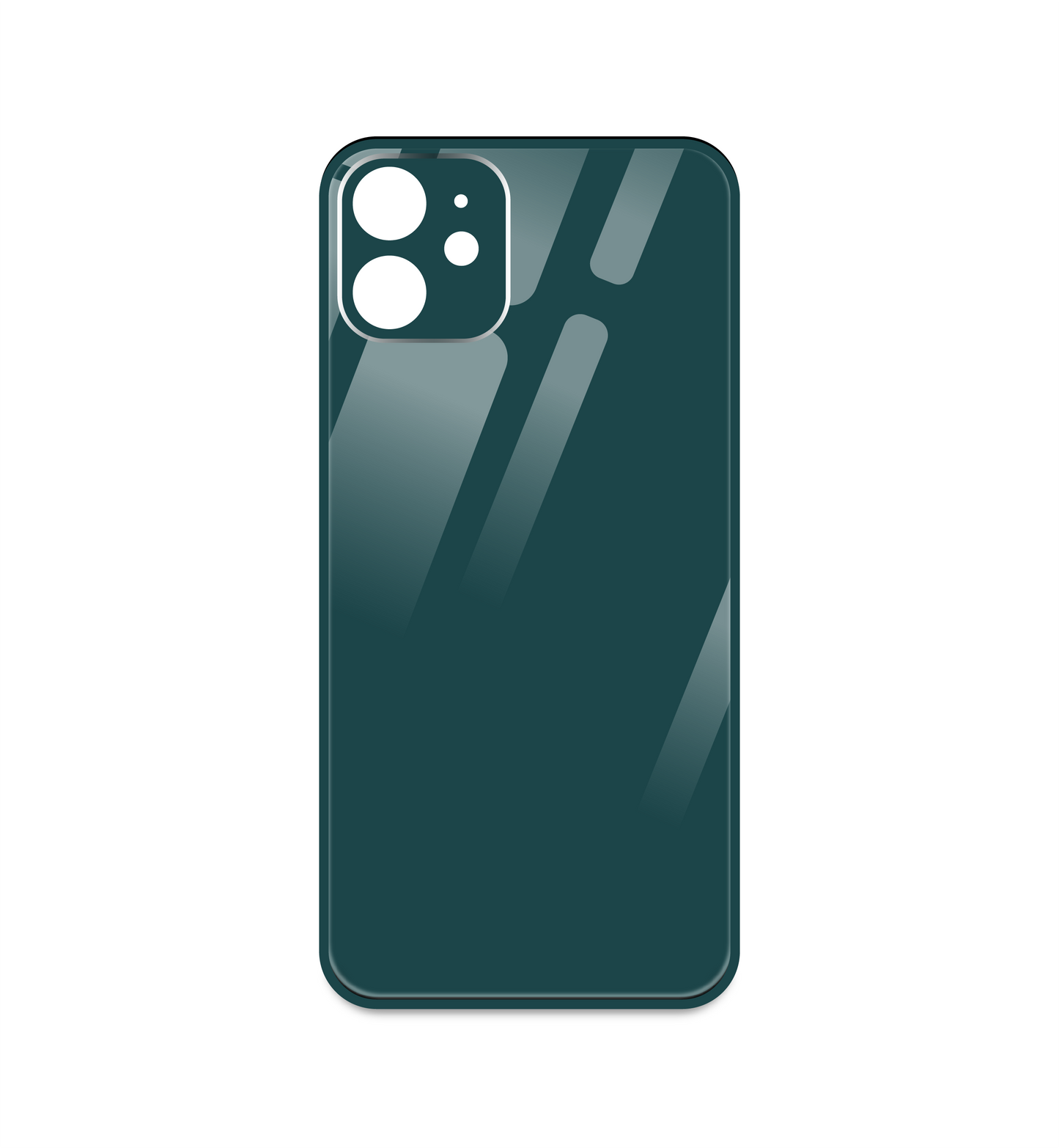 Olive Green Glass Silicon Case