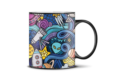 Doodles - Mug BLACK