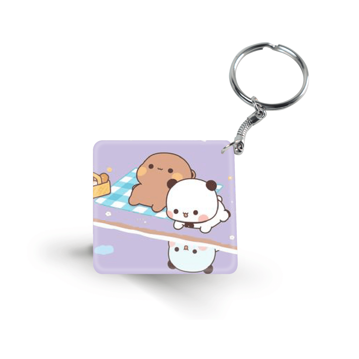 Cute Panda and Teddy- Keychain
