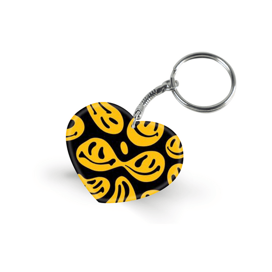 Yellow Smilies- Keychain