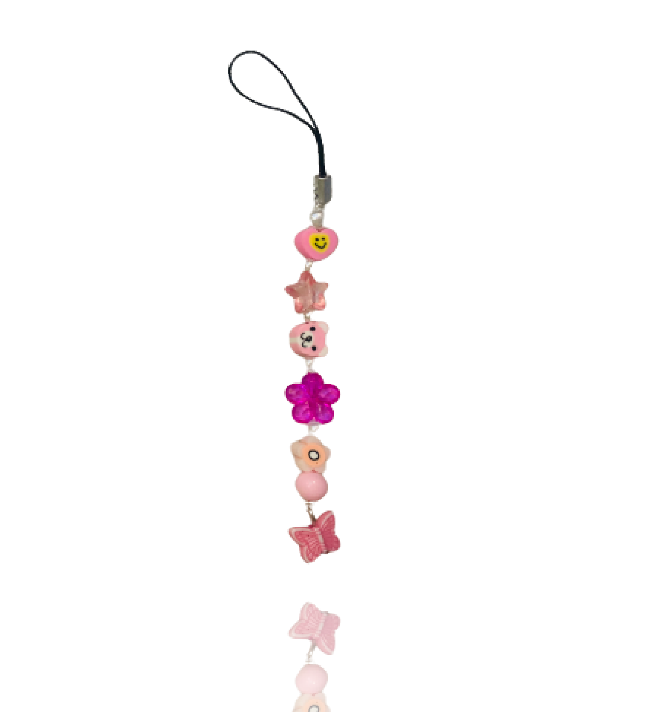 Pink Floral - Phone Charm