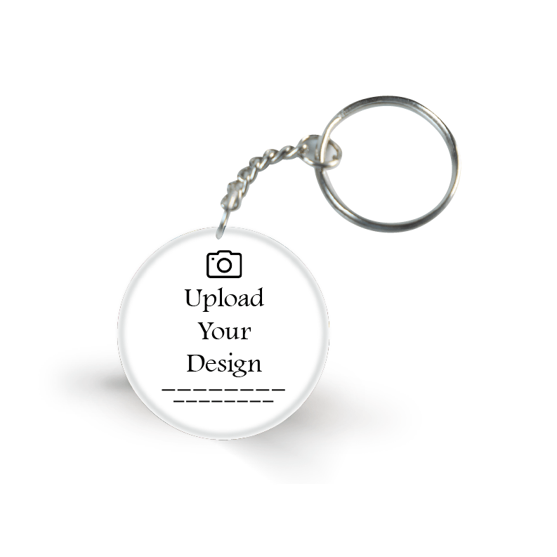 Customize Your Own Circle Keychain