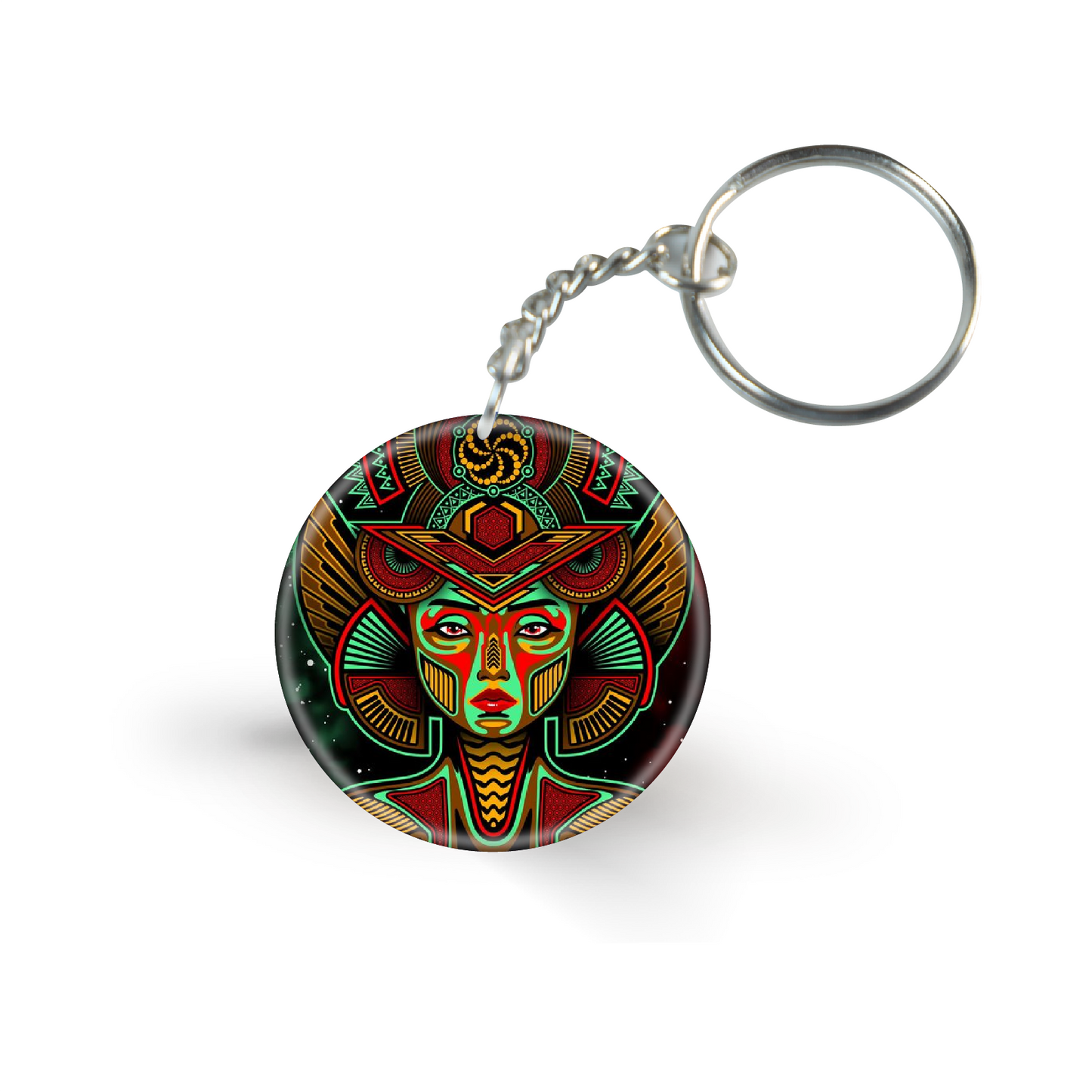 Colorful Psychedelic Art- Keychain