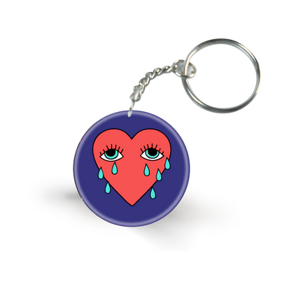 Heart Crying Tarot- Keychain