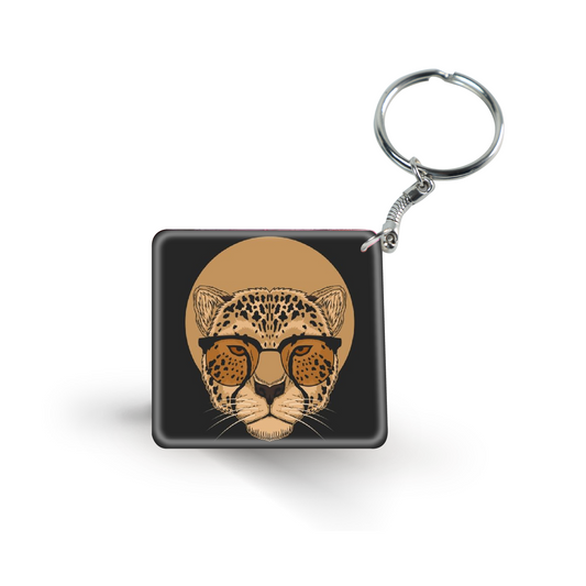 Cheetah With Sunglasses- Keychain