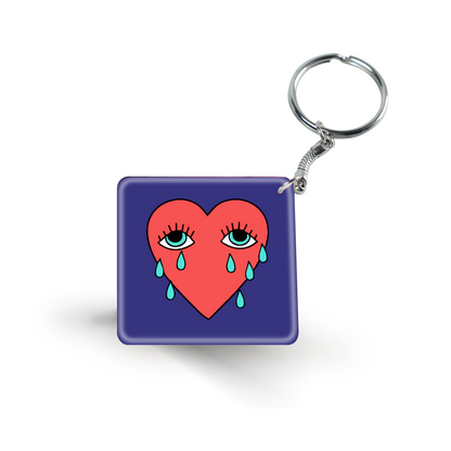 Heart Crying Tarot- Keychain