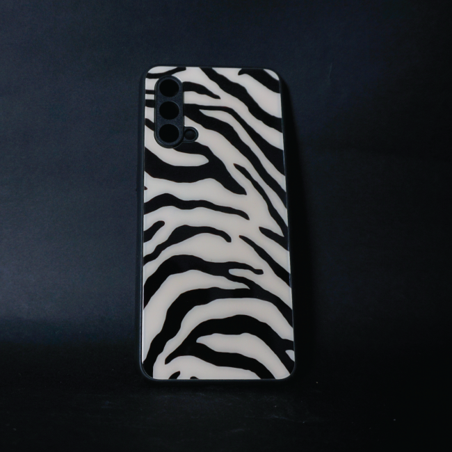 Zebra Print Glass Case- OnePlus Nord CE 5G