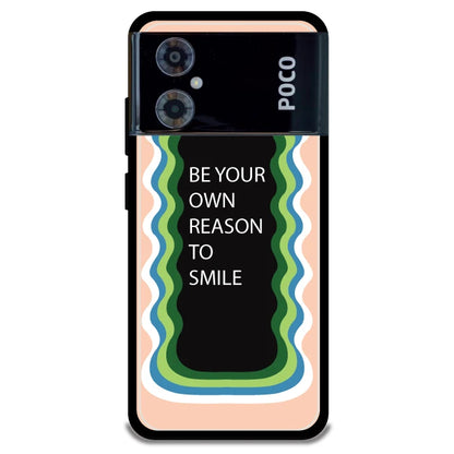 'Be Your Own Reason To Smile' - Armor Case For Poco Models Poco M4 5G