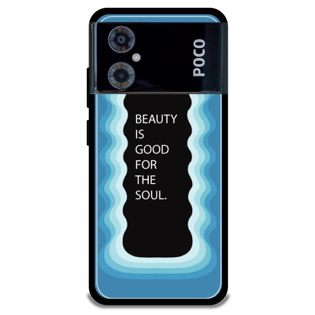 'Beauty Is Good For The Soul' - Armor Case For Poco Models Poco M4 5G