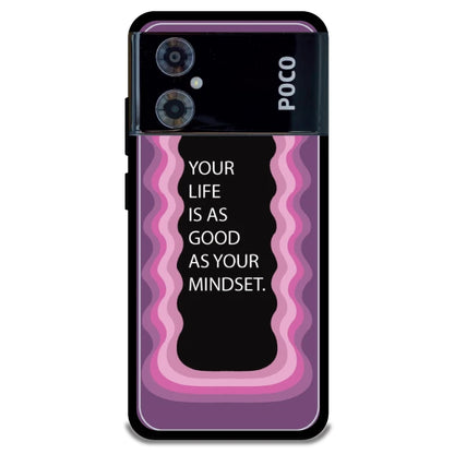 'Your Life Is As Good As Your Mindset' - Armor Case For Poco Models Poco M4 5G