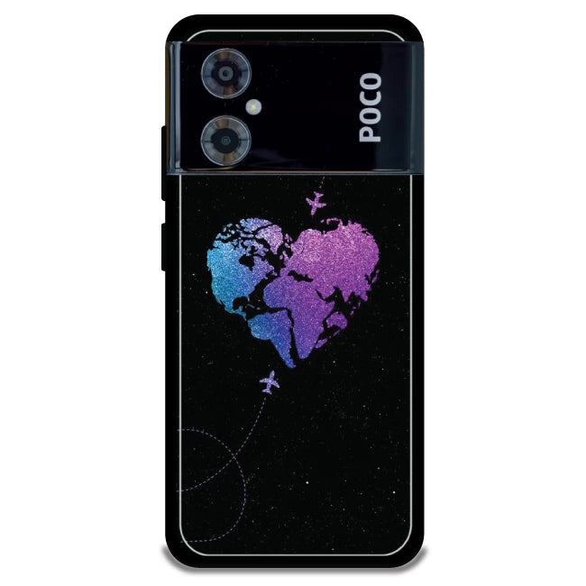 Travel Heart - Armor Case For Poco Models Poco M4 5G