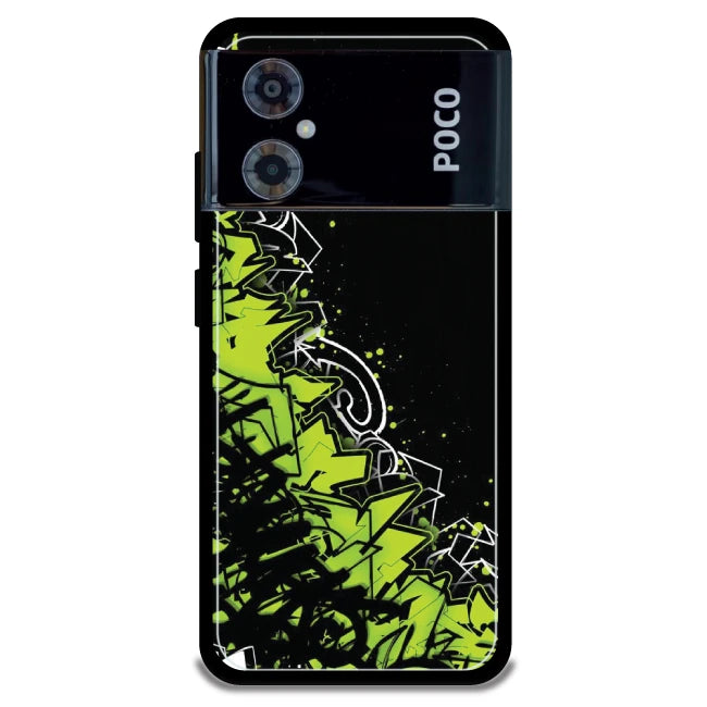Green Graffiti - Armor Case For Poco Models Poco M4 5G