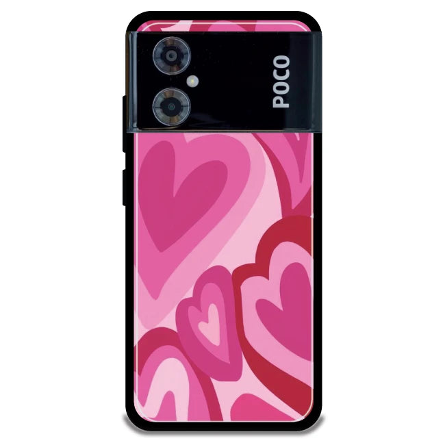 Pink Mini Hearts - Armor Case For Poco Models Poco M4 5G
