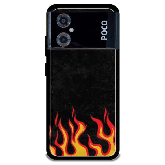 Low Flames - Armor Case For Poco Models Poco M4 5G