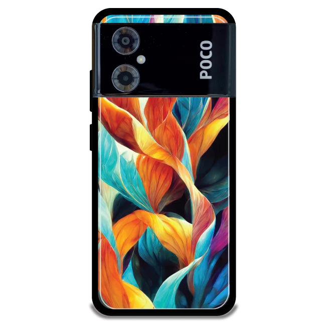 Leaves Abstract Art - Armor Case For Poco Models Poco M4 5G