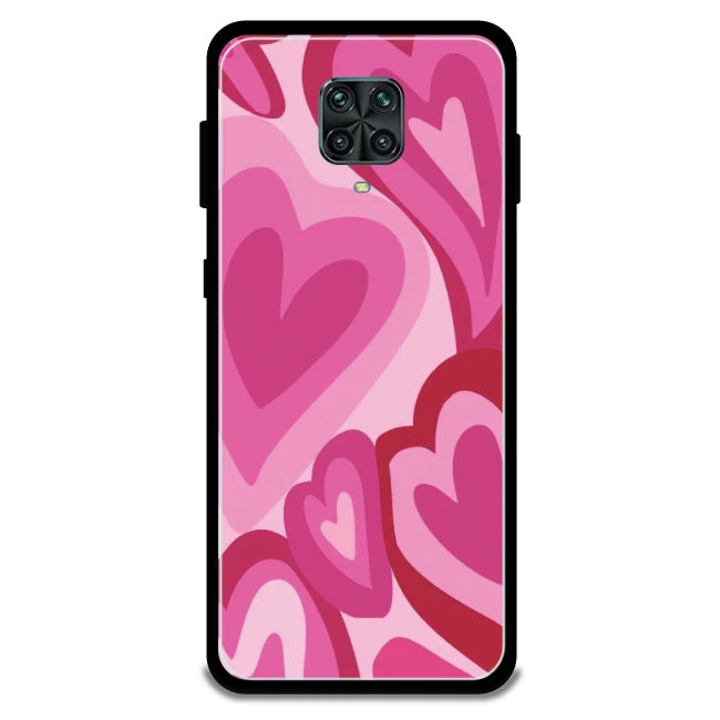 Pink Mini Hearts  - Armor Case For Redmi Models 9 Pro