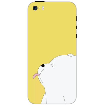 White Teddy On Yellow Background - Hard Cases For Apple iPhone Models