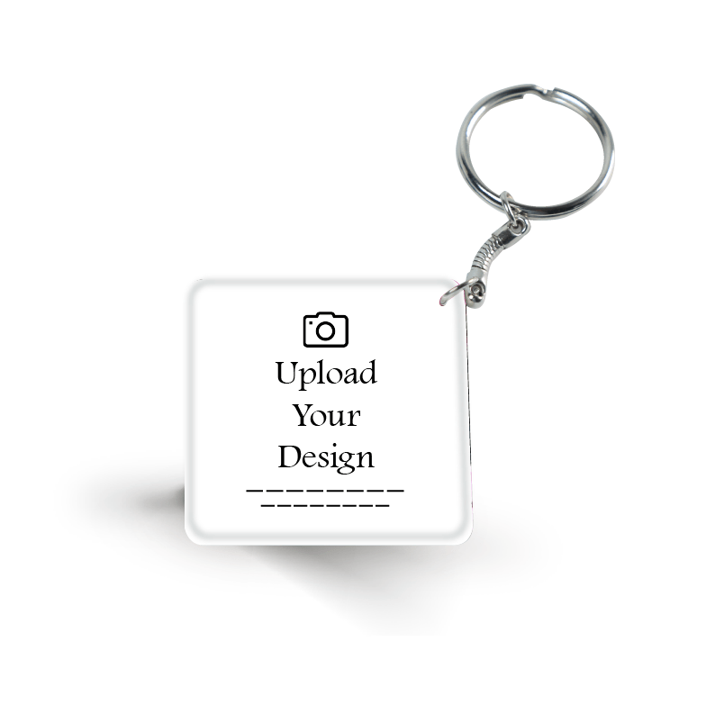 Customize Your Own Square Keychain
